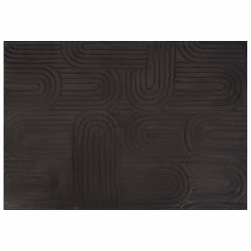 OHS Modern Abstract Arches Hand Tufted Rug, Black, W/D: 80 x 150 cm – 2