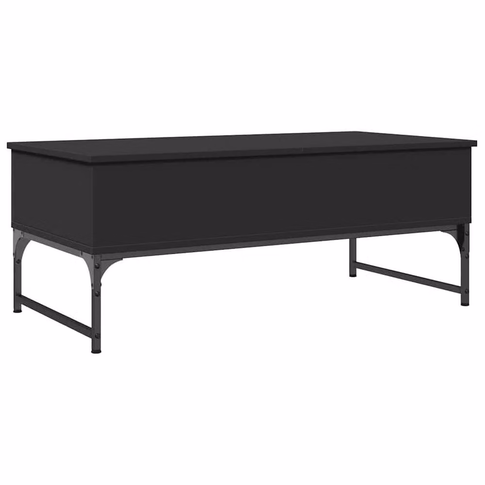 Berkfield Home Modern Black Rectangular Coffee Table with Lift Mechanism, W/D/H: 100 x 50 x 40 cm – 2