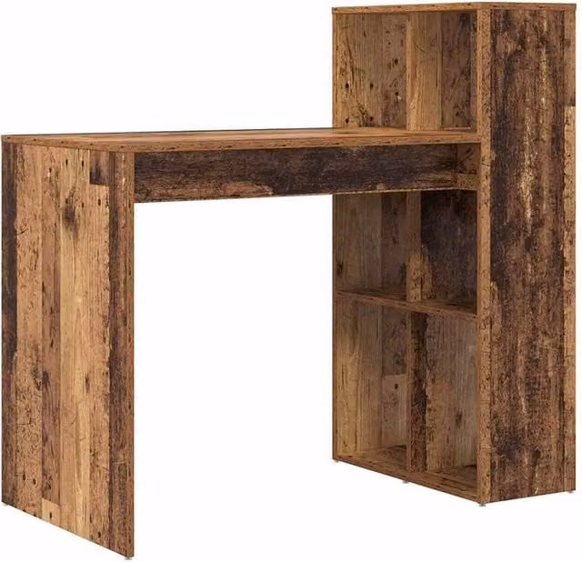 Berkfield Home Writing Desk in Brown Old Wood Finish