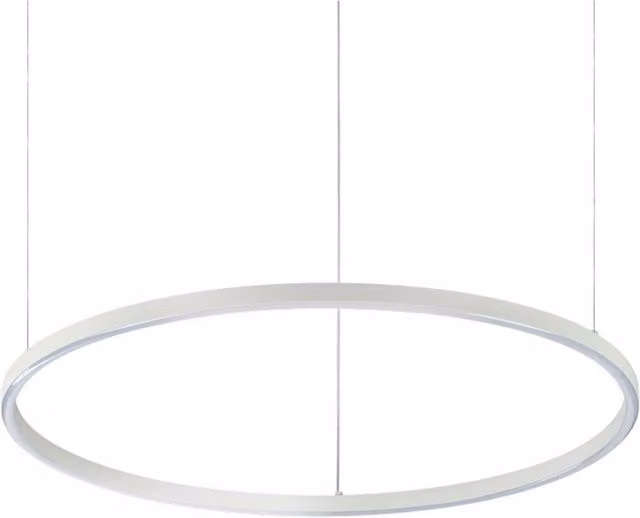 Ideal Lux Oracle Integrated LED Circle Ring Pendant Lamp, White, 3000K, Diameter: 70.5 cm