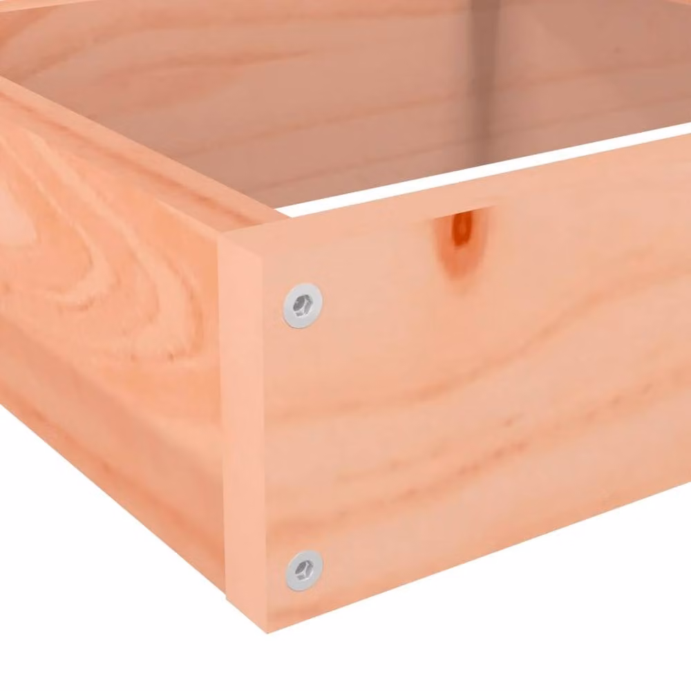 Berkfield Home 4-Tier Solid Wood Garden Planter in Beige, W: 106 cm, D: 104.5 cm, H: 36 cm – 3