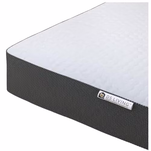 DS Living Reve Gel Flex Hybrid Memory Foam Mattress in Grey, W/D/H: 150 x 200 cm