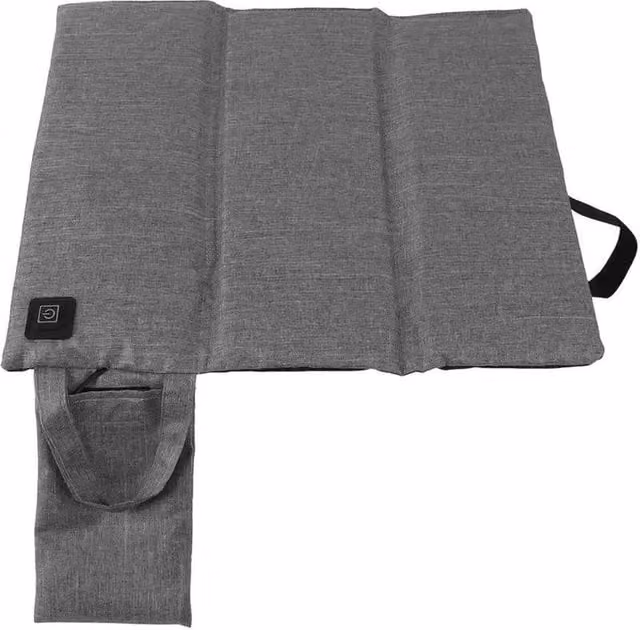 SPETLEK USB Rechargeable Heated Seat Cushion in Grey, W: 120 cm – 1