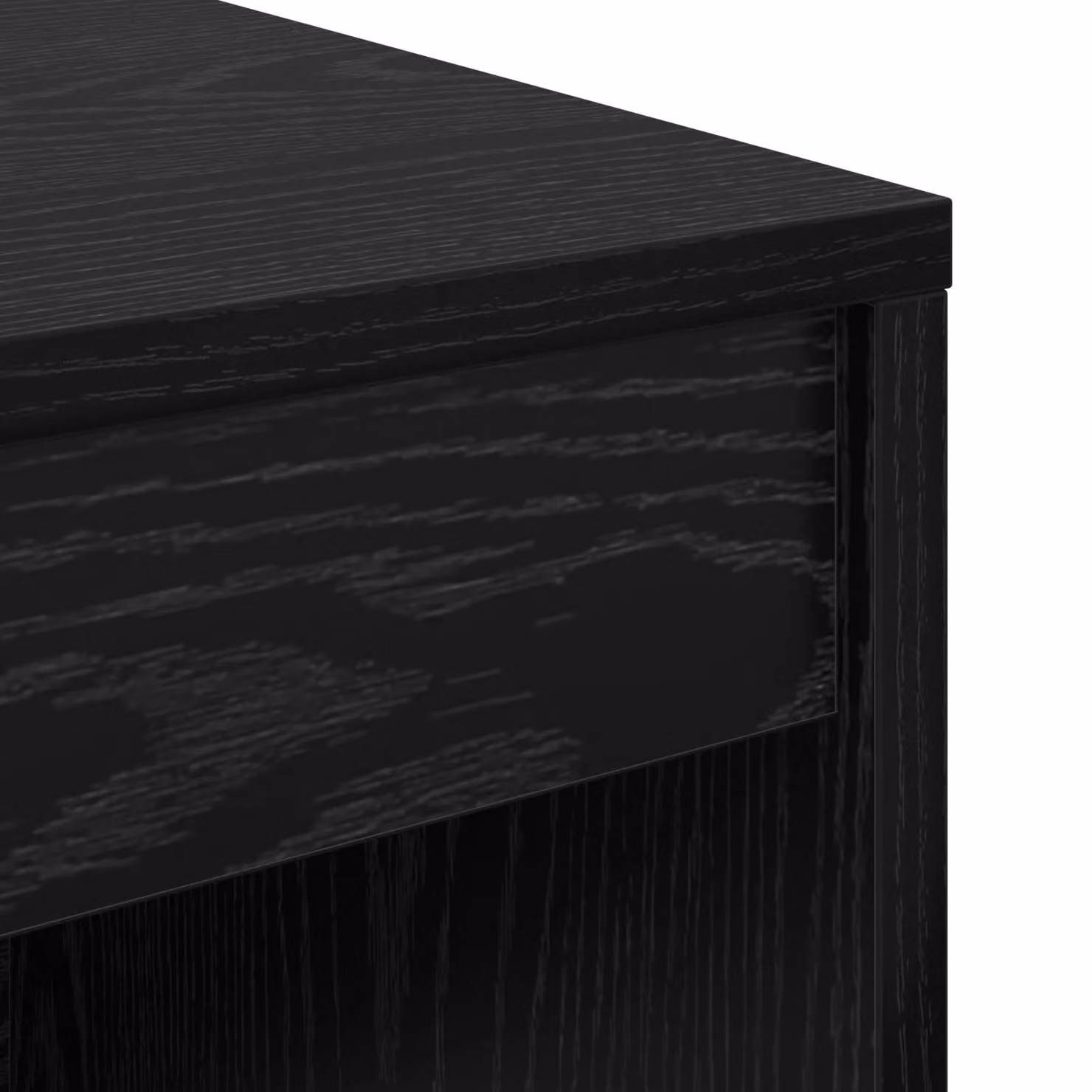 Berkfield Home Black Oak Writing Desk, W/D/H: 100 x 40 x 76 cm – 3