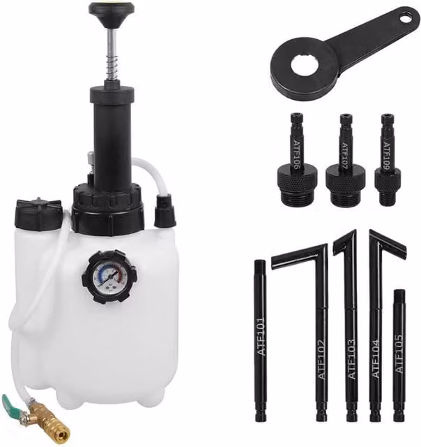 Nordara 3L Gearbox Oil Filler Hand Pump with ATF Adapter, White – 1