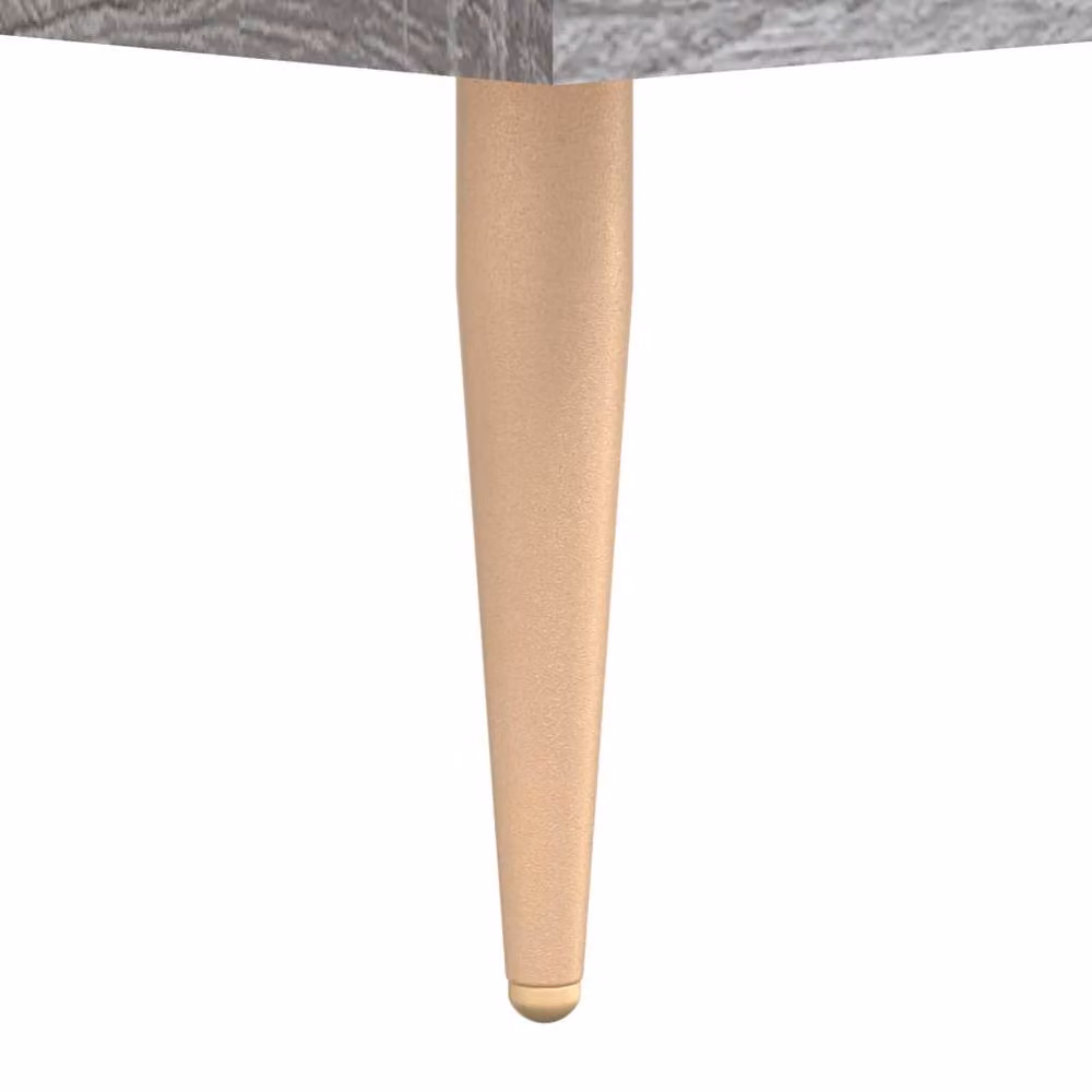 Berkfield Home Modern Bedside Cabinets, 2 Piece Set, Grey Sonoma, W: 40 cm, D: 35 cm, H: 47.5 cm – 2