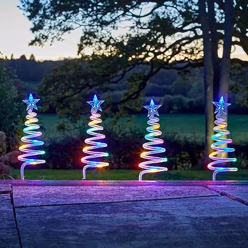 Razzmatazz Multi-Coloured TreeSpiral Plant Support Stakes