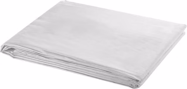 Berkfield Home White Cotton Backdrop W: 600 cm, H: 300 cm
