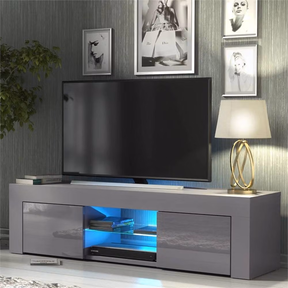 Mex Furniture Pawnora TV Stand Cabinet in Grey Matt – 2
