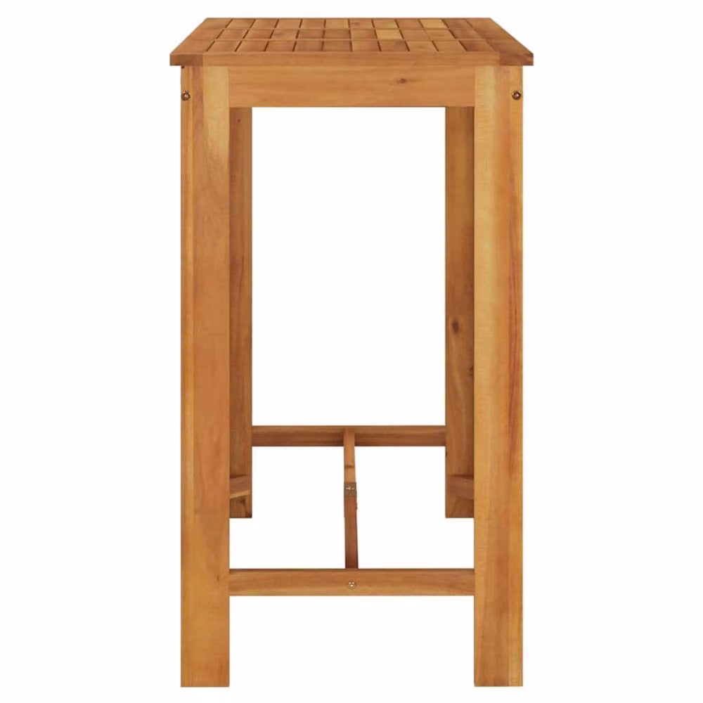 Berkfield Home Garden Bar Table in Brown Solid Acacia Wood, W/D/H: 120 x 60 x 105 cm – 2