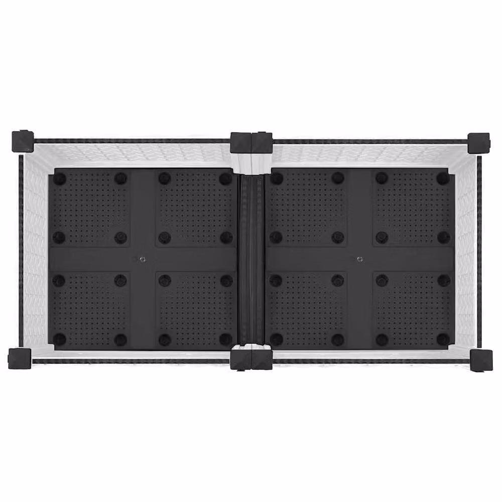 Berkfield Home White Polypropylene Raised Bed W/D/H: 80 x 40 x 71 cm – 3