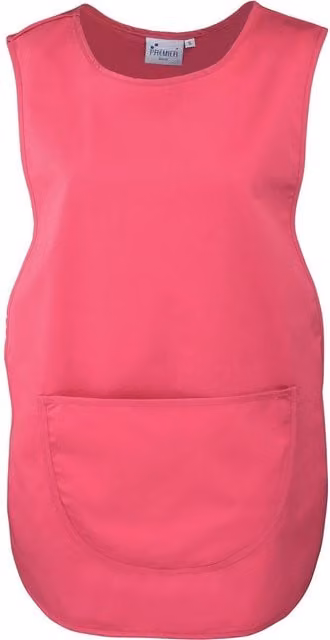 Premier Plain Pocket Tabard in Pink, Size: 3XL