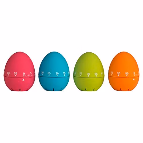Premier Housewares Egg Shape Mechanical Timers, 1-60 Minute Range, Multicolour – 2