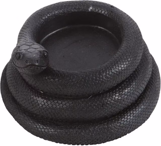 KDMK Coiled Snake Tealight Candle Holder, Black