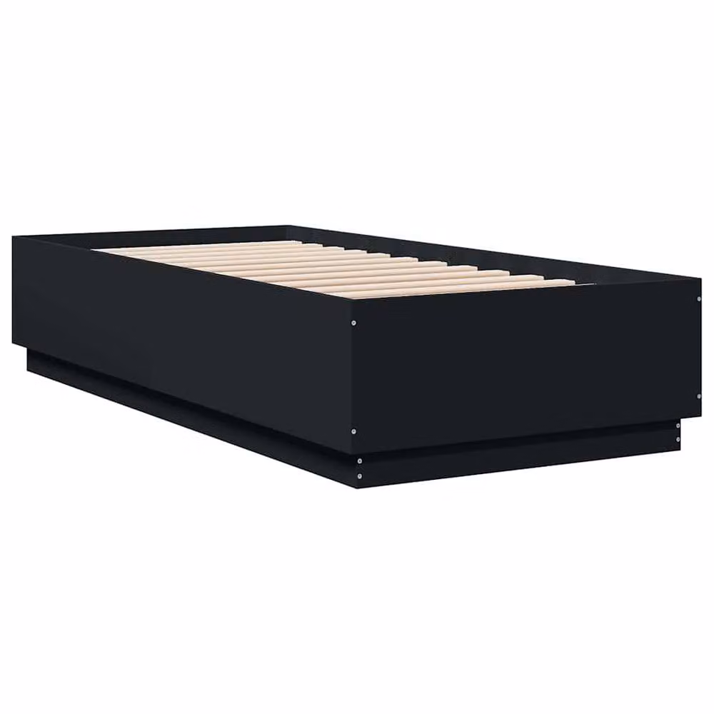 Berkfield Home Modern Black Bed Frame W/D/H: 100 x 200 cm – 3