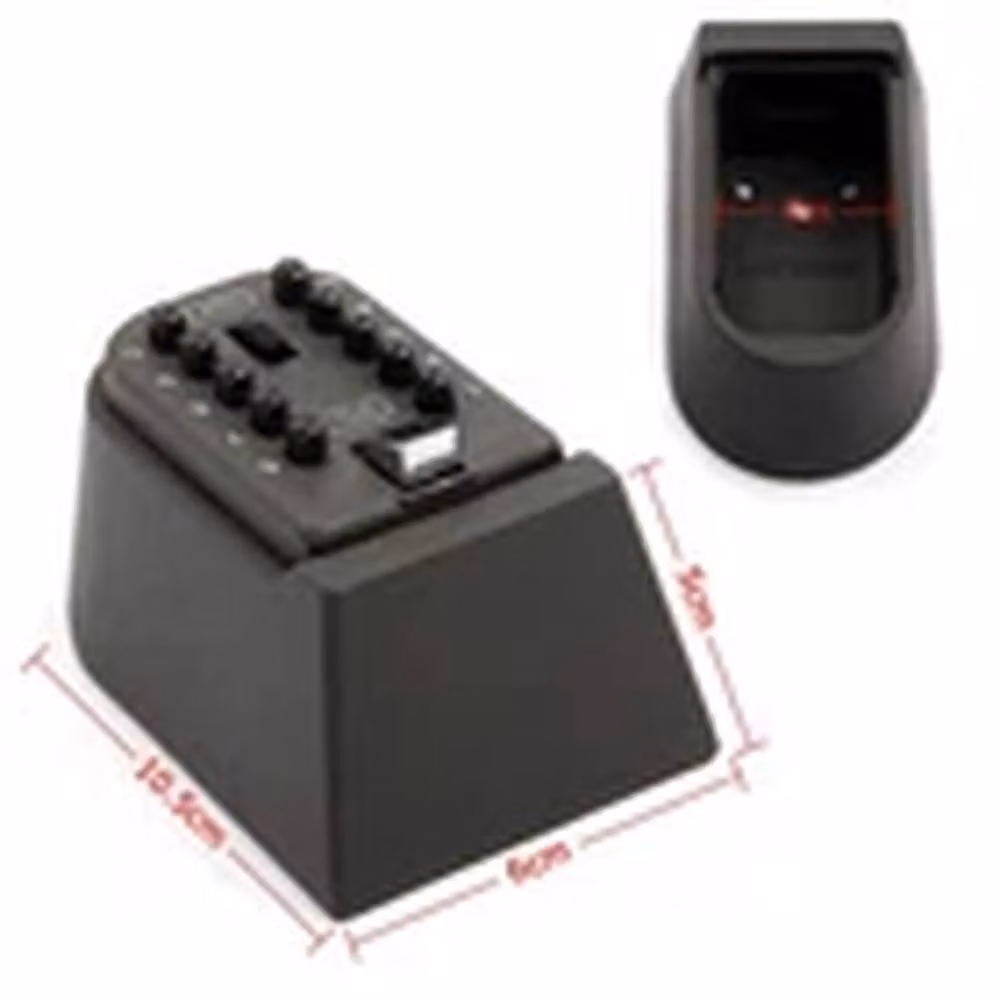 EONLION Wall Mounted 4-Digit Combination Key Safe Box in Grey – 2