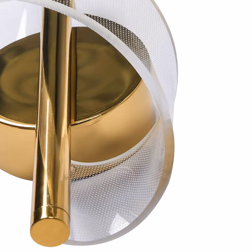 Wyld and Coco Gold Spiral LED Metal Wall Lamp – 3