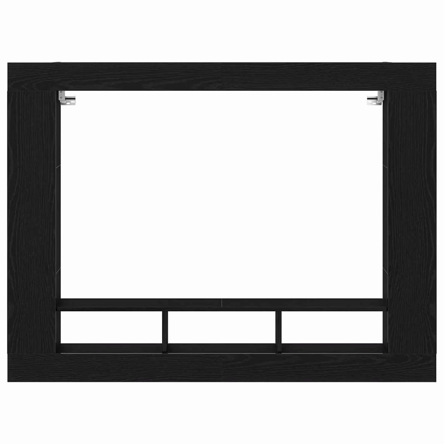 Berkfield Home Modern Wall-Mounted TV Cabinet in Black Oak, W/D/H: 152 x 22 x 113 cm – 4