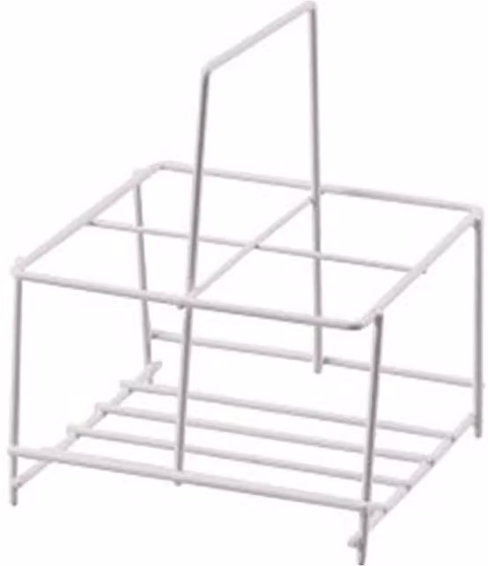 SupaHome Freestanding 4 Bottle Milk Bottle Holder in White