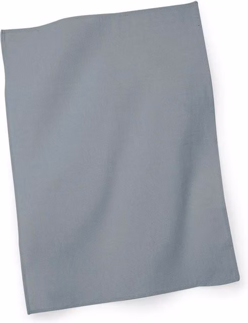 Westford Mill Plain Cotton Tea Towel in Grey, W: 50 cm, H: 70 cm