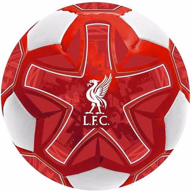 Liverpool FC Crest Mini Football in Red and White