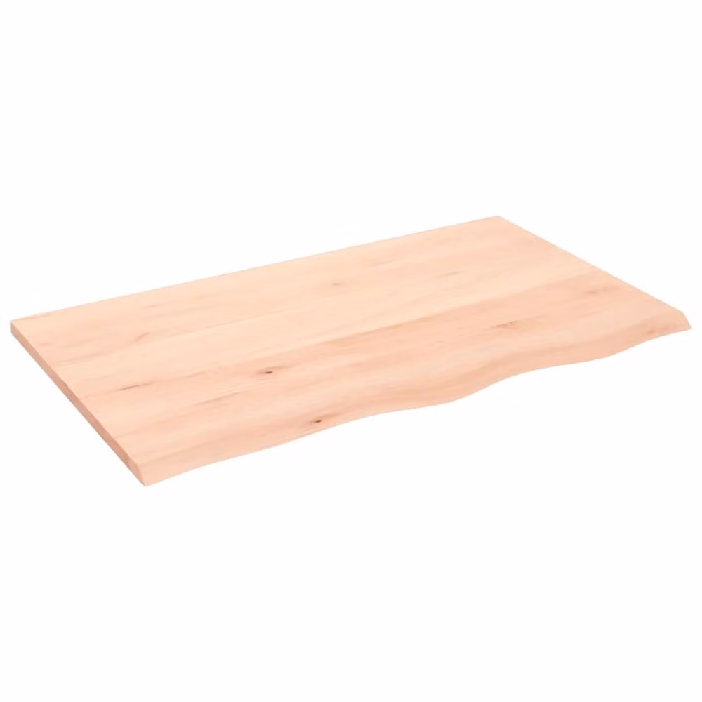 Berkfield Home Wall Mounted Oak Shelf in Light Tan, W/D/H: 100 x 60 x 2 cm – 2
