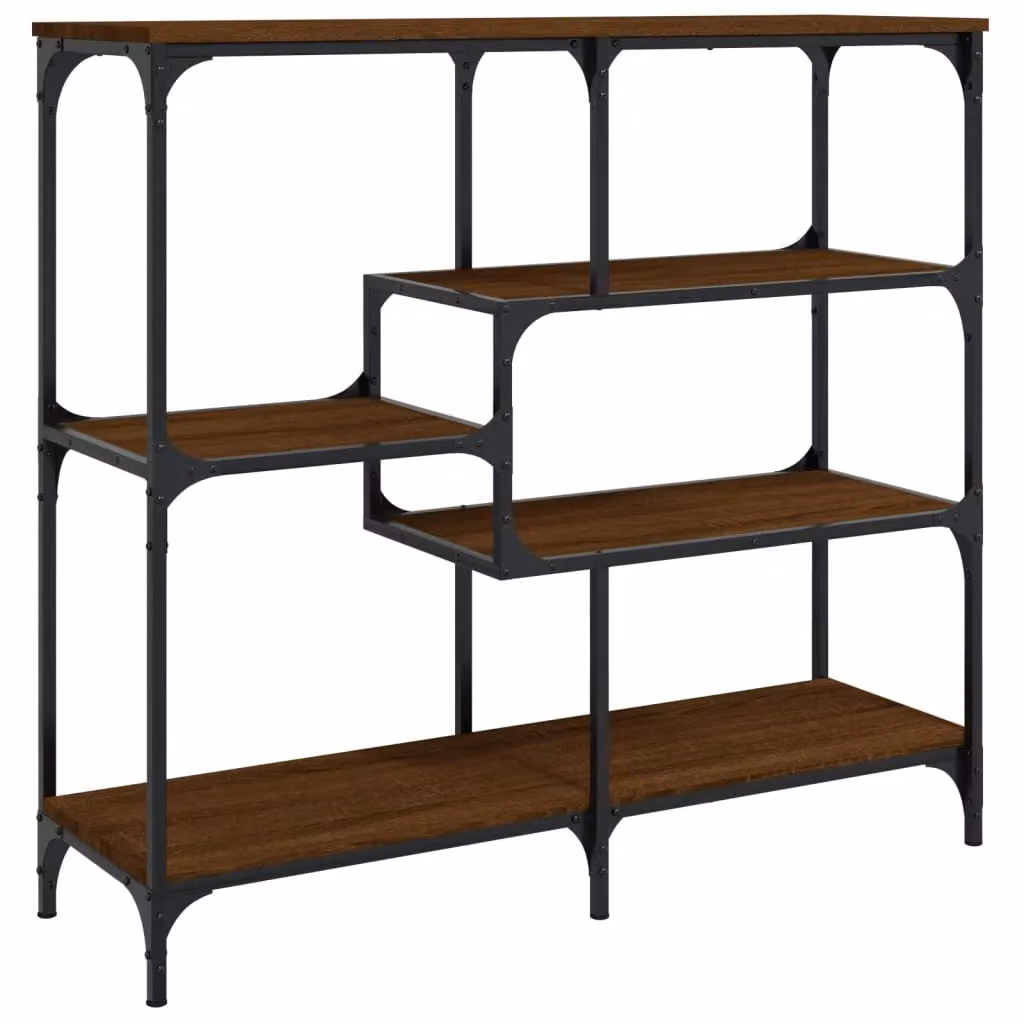 Berkfield Home Brown Oak Console Table, W/D/H: 103 x 32 x 95 cm – 2