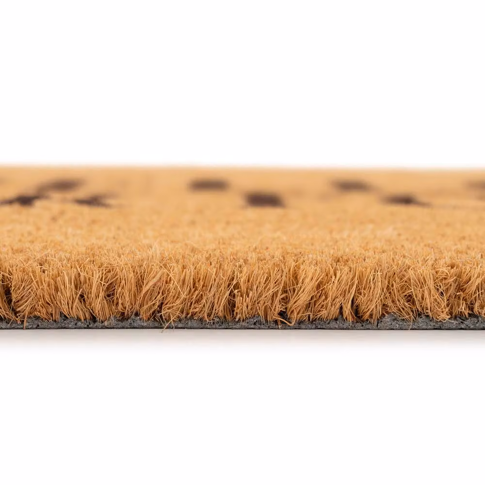 Kukoon Mr Fox Coir Front Door Mat, Beige, W: 45 cm, D: 70 cm – 3