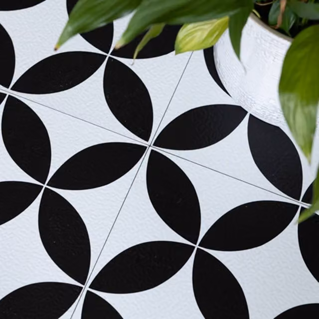FloorPops Starlight Self Adhesive Vinyl Floor Tiles, White, Pack of 10 (0.93sqm), W/D/H: 30.48 x 30.48 x 30.48 cm
