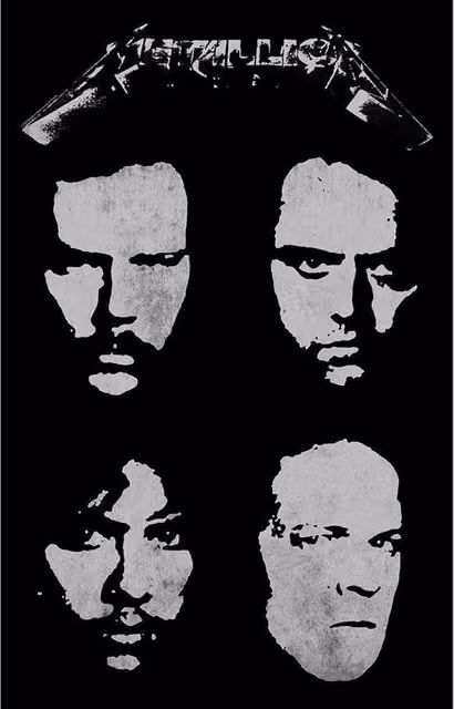 Metallica Black Album Black Textile Poster