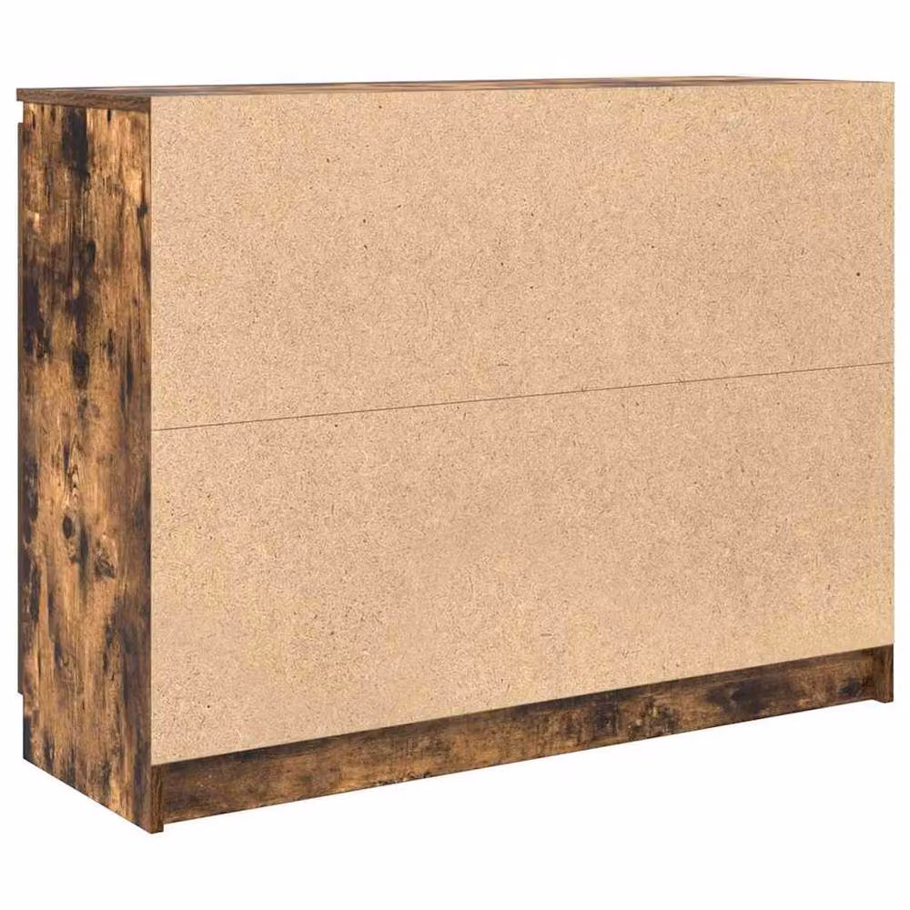 Berkfield Home Smoked Oak Sideboard with Drawers in Brown, W/D/H: 100.5 x 35 x 76 cm – 6