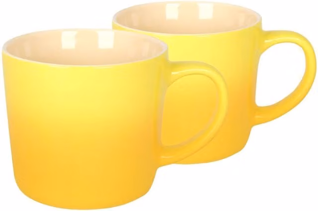 Argon Tableware Yellow New Bone China Mug, 330ml