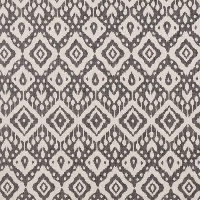 iLiv Marrakech Ethnic Graphic Cotton Fabric Rug in Anthracite Grey