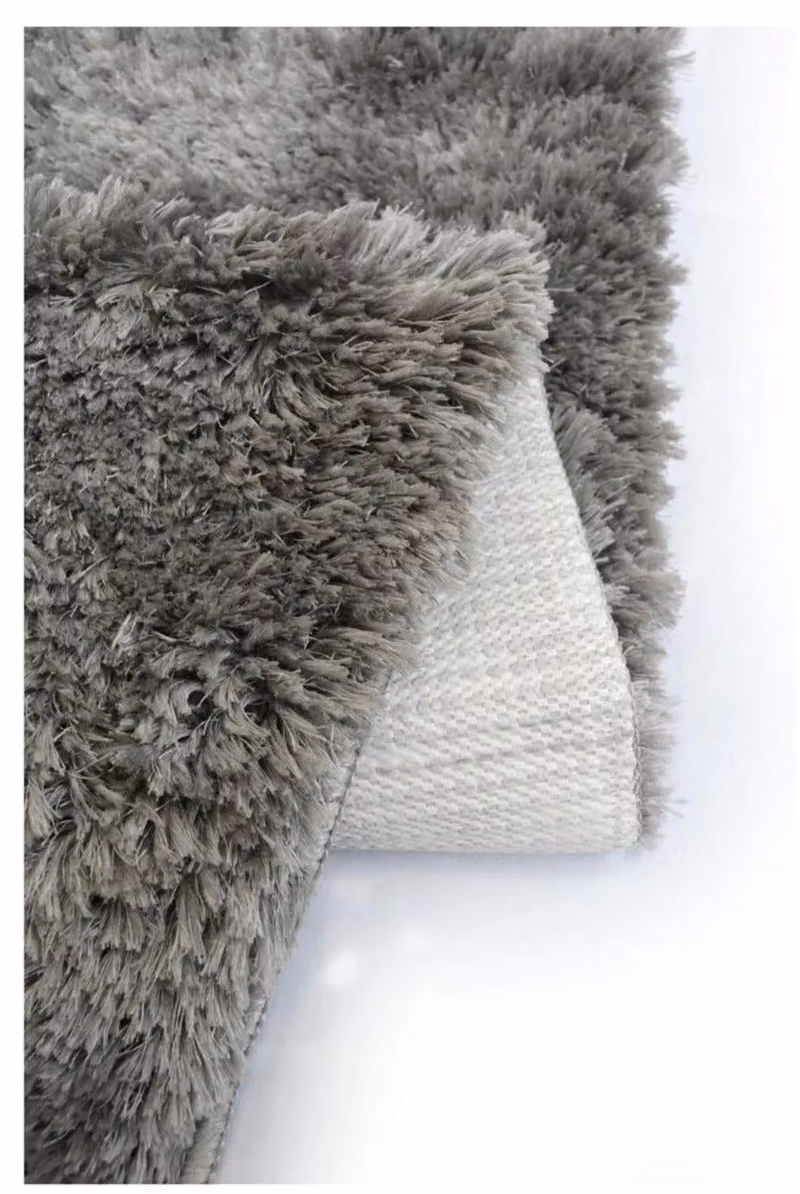THE RUGS Soft Washable Collection Plain Design Shaggy Rug in Grey, W: 67 cm, L: 180 cm – 2