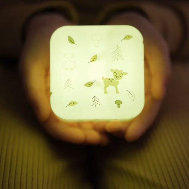 Cloud B Cube B Rechargeable Night Light and Reading Lamp in Green