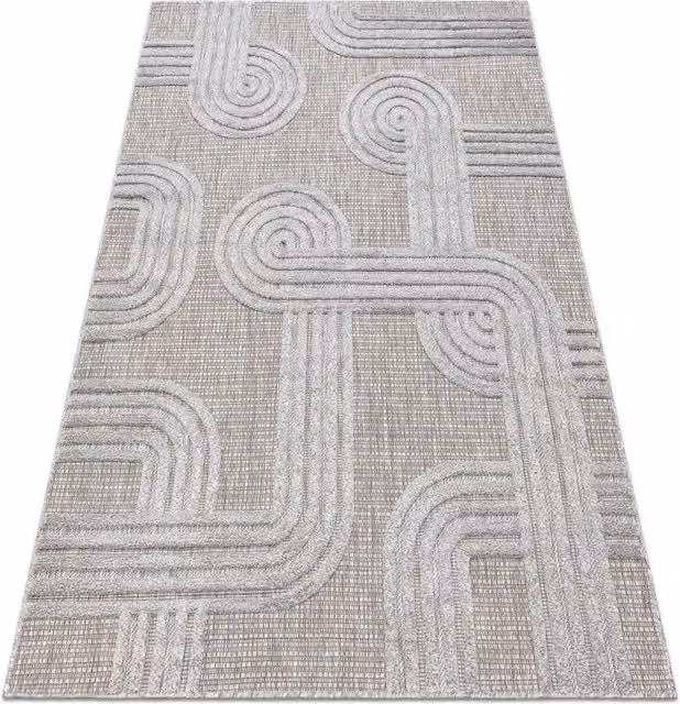 RugsX Santo Grey Modern Rectangular Rug, W: 160 cm, D: 220 cm