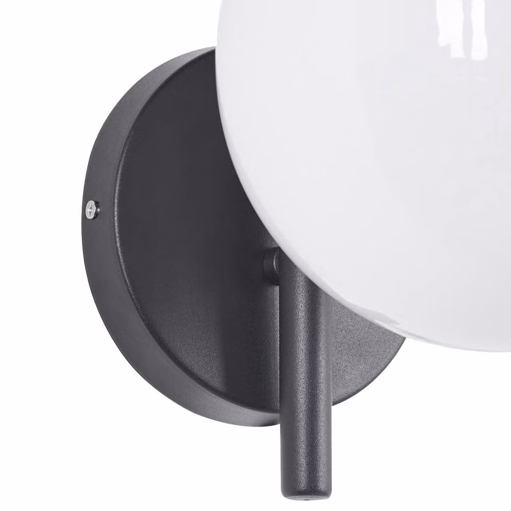 Wyld and Coco Black Matte Aluminium Modern Outdoor Wall Light – 4