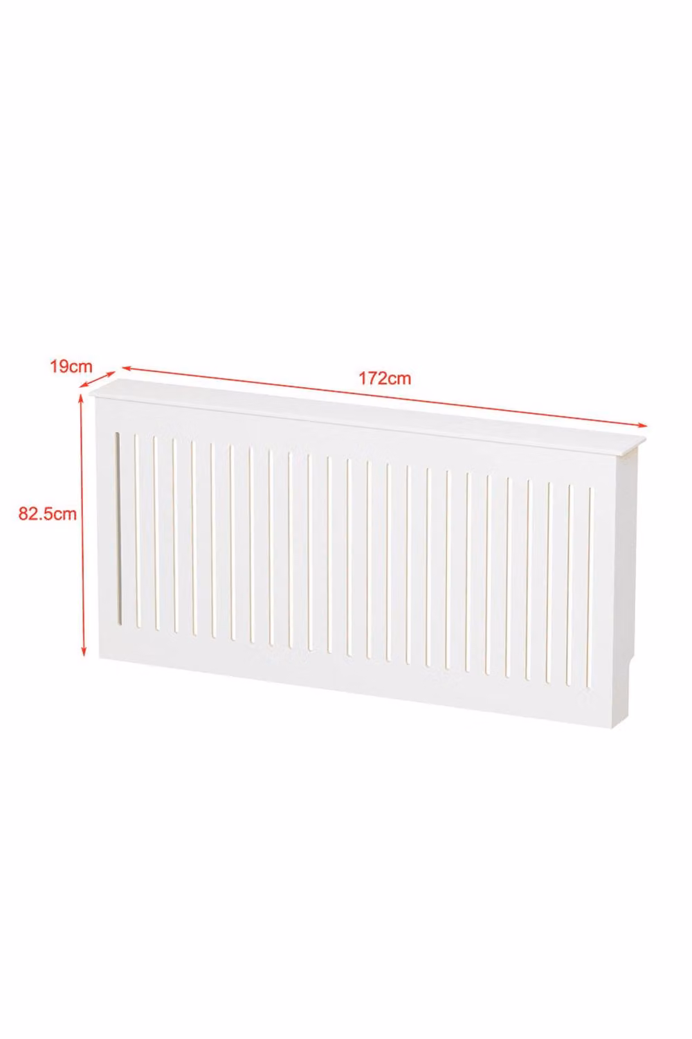 Home Source Loxley Extra Large Modern Radiator Cover in White MDF Wood – 2