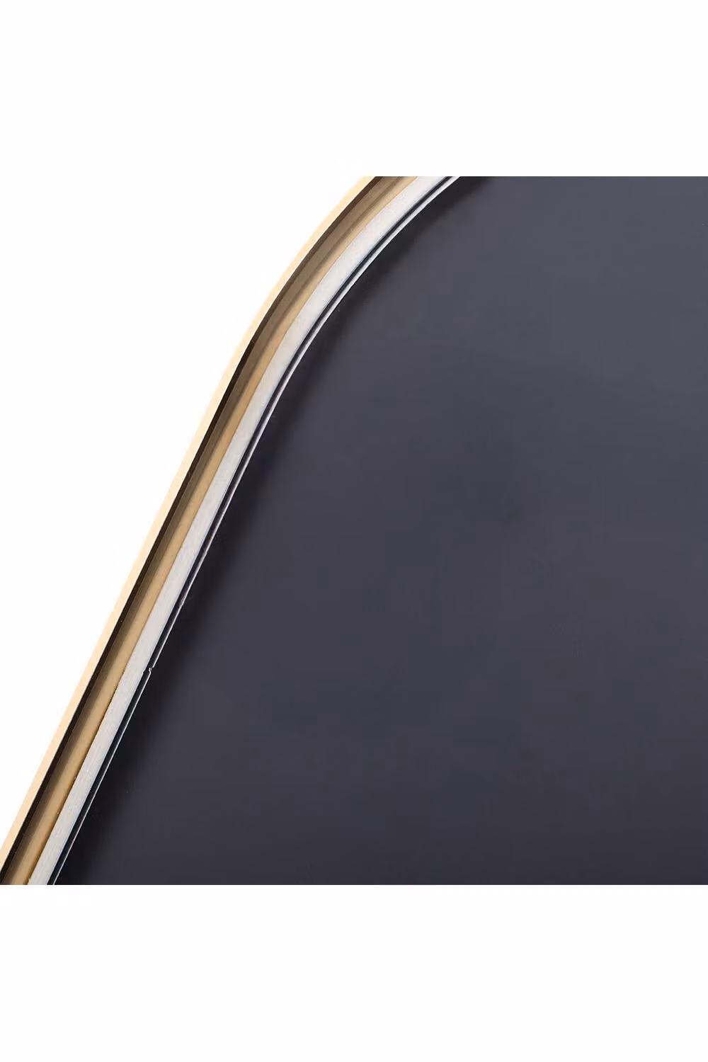 Living and Home Modern Arched Wall Mirror with Metal Frame, Gold, W: 40 cm, H: 60 cm – 3