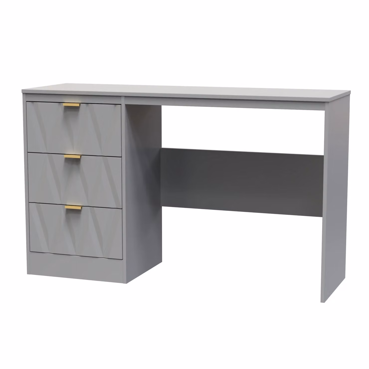 Ready Assembled 2 U Washington 3 Drawer Desk in Grey – 2