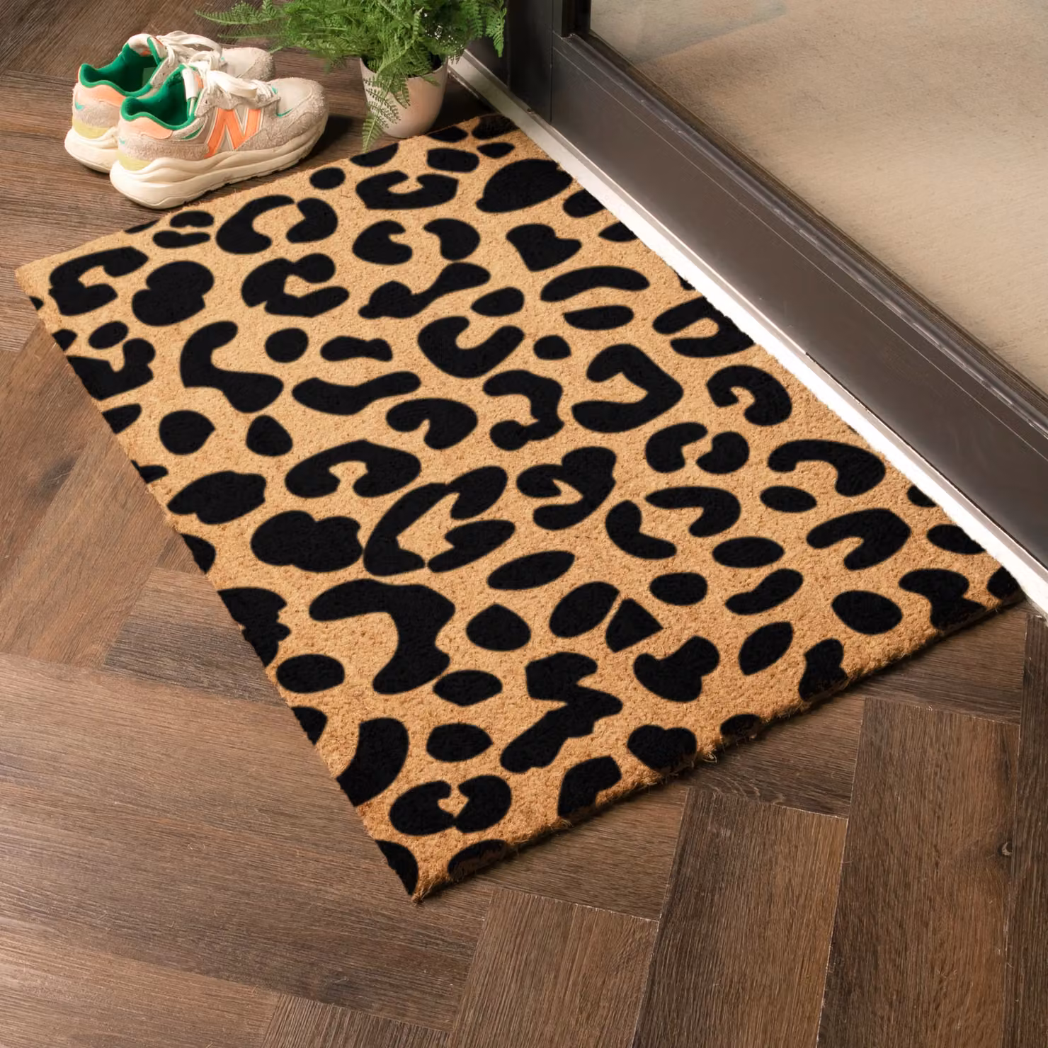 Artsy Mats Country Home Leopard Doormat in Beige, W: 60 cm, D: 90 cm – 3