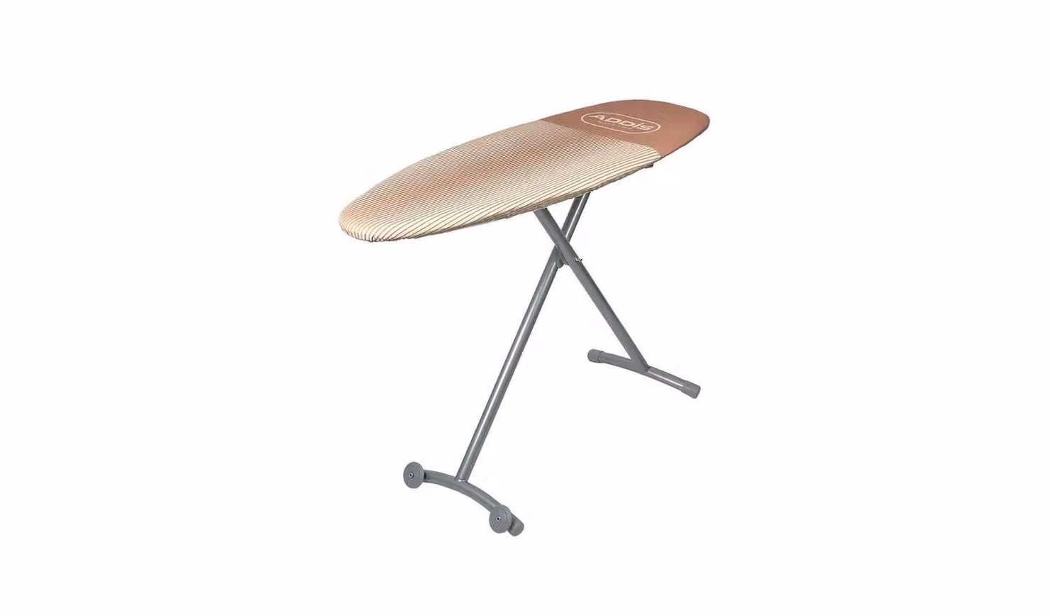 Addis Deluxe Large Height Adjustable Ironing Board with Iron Rest, Stripes, Multicolour, W: 46 cm, L: 135 cm