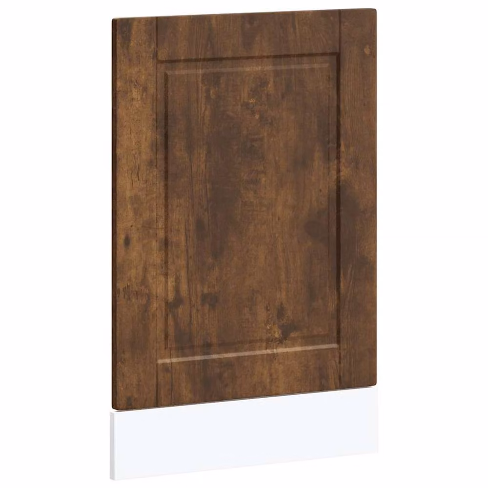 Berkfield Home Dishwasher Panel Porto Smoked Oak in Brown, W: 45.0 cm, H: 67.0 cm – 2