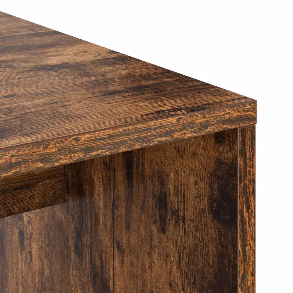 Berkfield Modern Wall Mounted Floating Writing Desk in Brown Oak Wood – 4