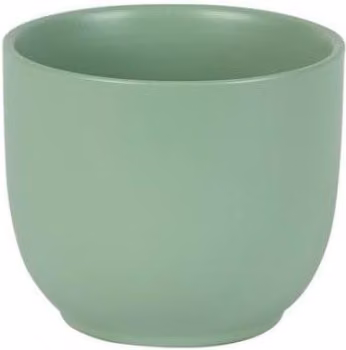 KDMD Hortus Cairo Ceramic Pot in Matt Sage Green, 4 Pack, W/D/H: 12 x 10 cm