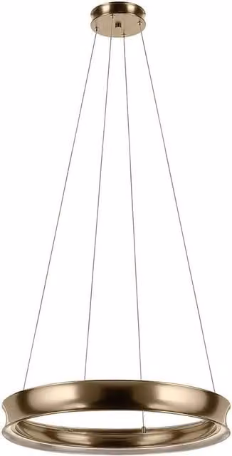 Kichler Larousse Integrated LED Medium Pendant Light in Brown and Bronze with Warm White 2665K