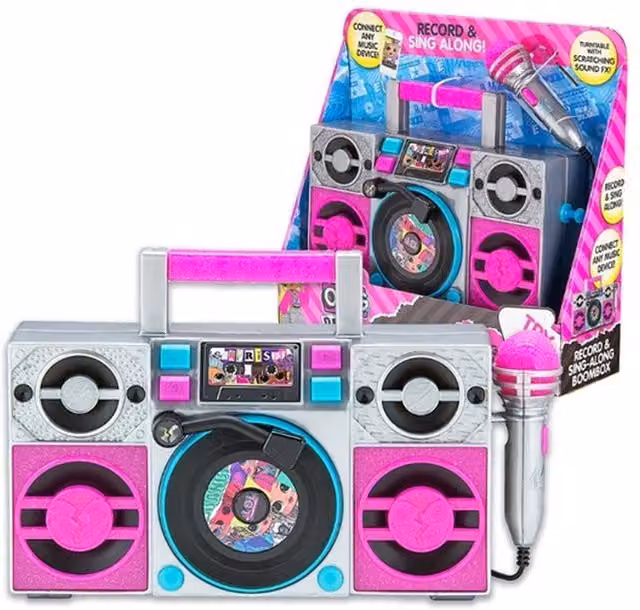LOL Surprise Boombox with Microphone in Pink by EKIDS