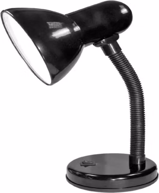 CGC Lighting FLEXI Black Traditional Flexible Metal Tabletop Desk Lamp