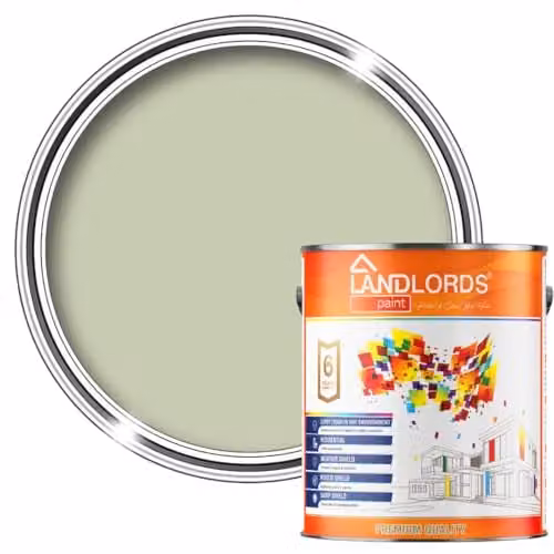 Landlords Paint Barn Paint in Green, 1 l, Weatherproof Water-Based Wood Paint – 1