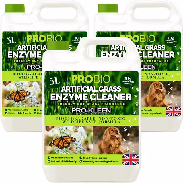 Pro-Kleen ProBio Enzyme Based Artificial Grass Cleaner and Deodoriser, 15 l